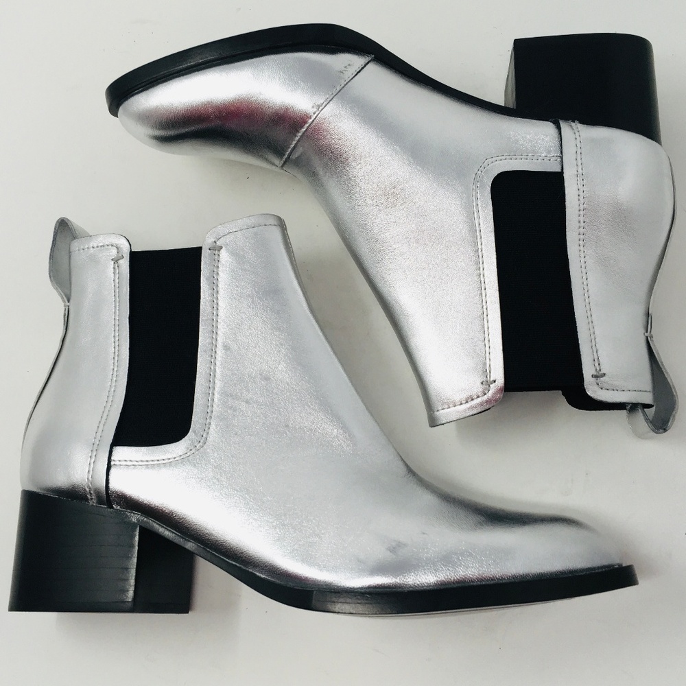 rag & bone boots silver Ankle Booties 38.5 NEW